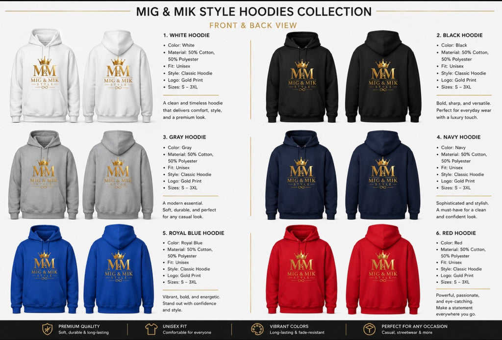 MIG & MIK Luxury White Edition Hoodie