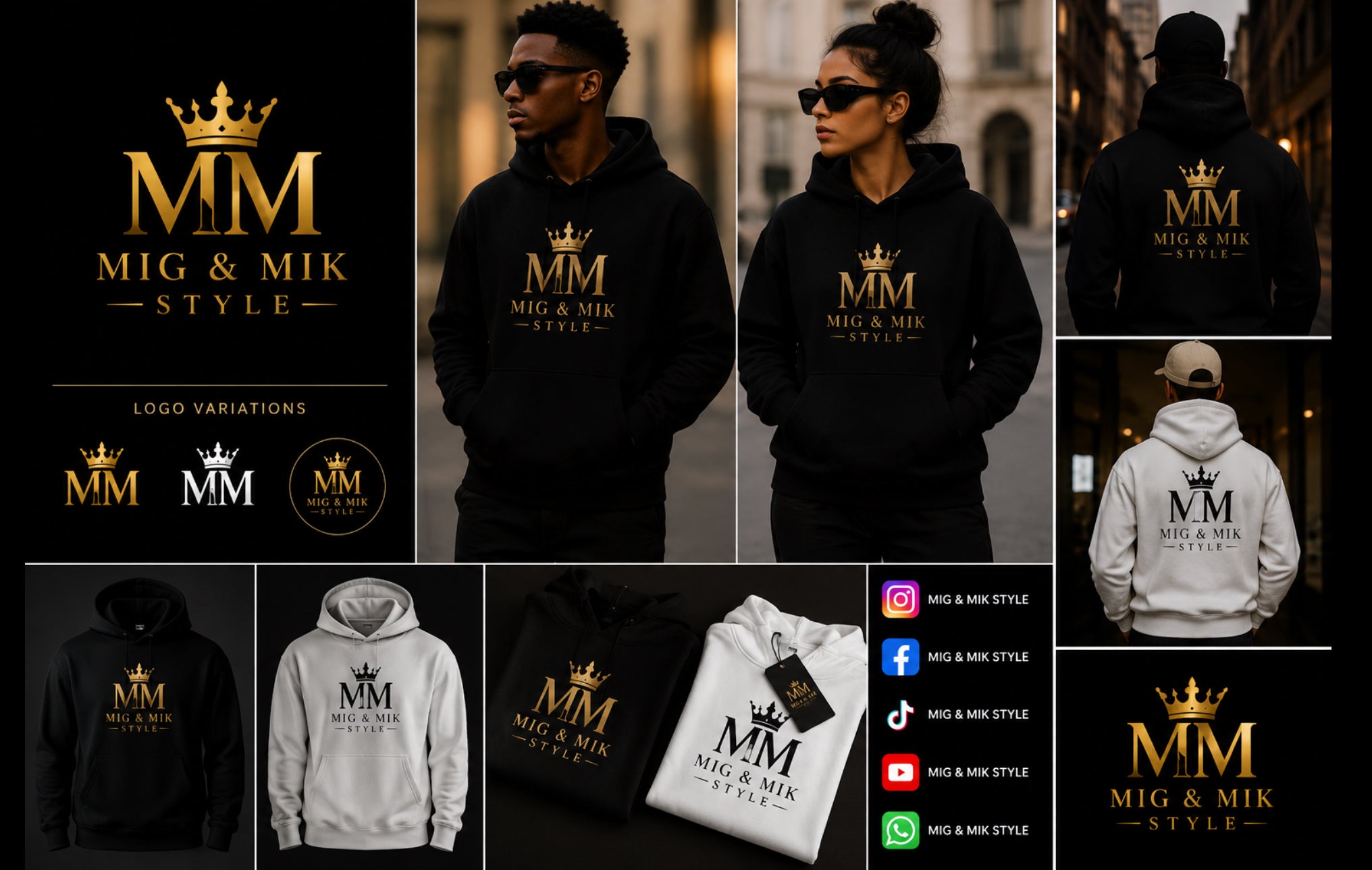MIG & MIK Luxury White Edition Hoodie