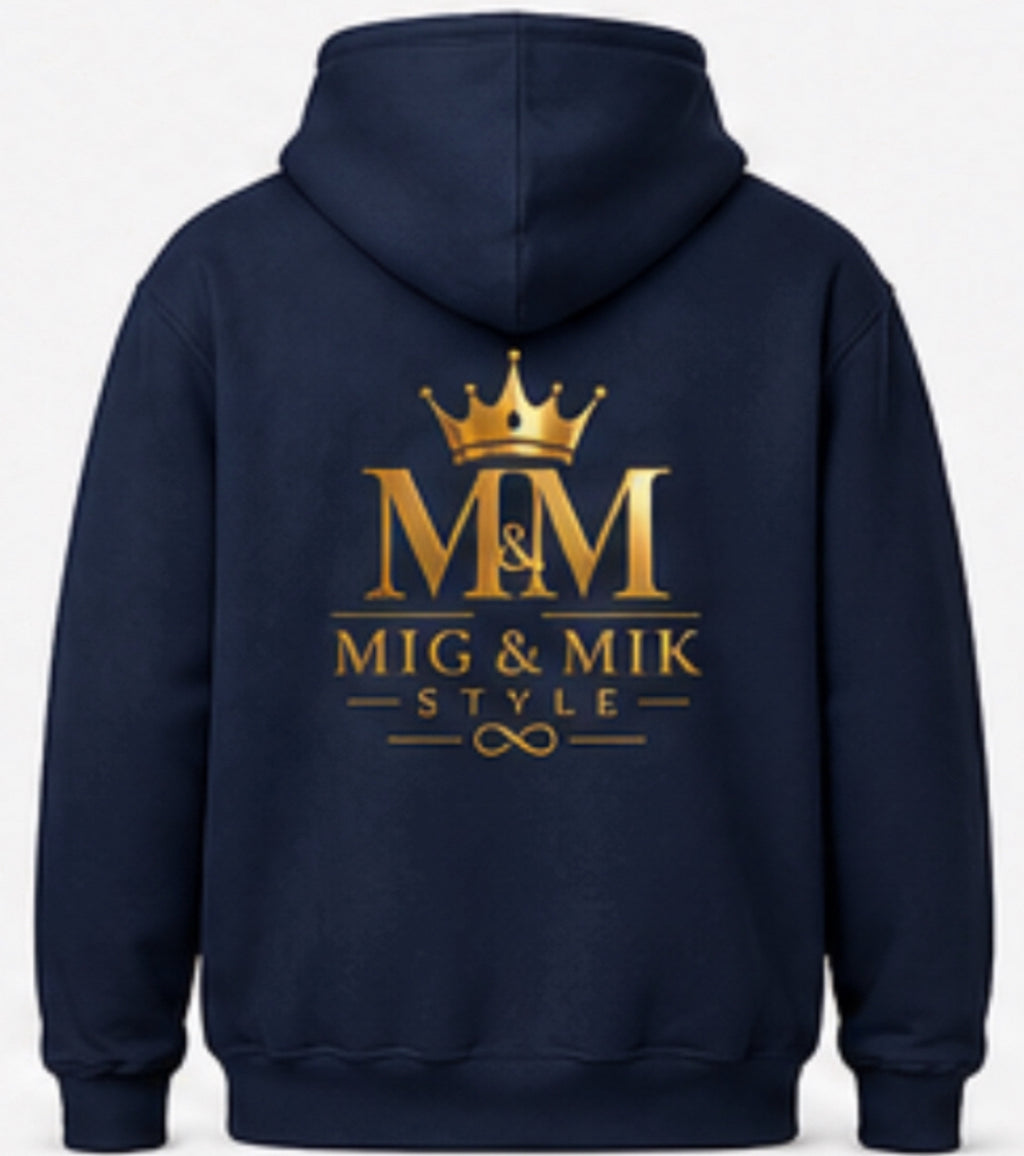 MIG & MIK Luxury Blue Navy Edition Hoodie