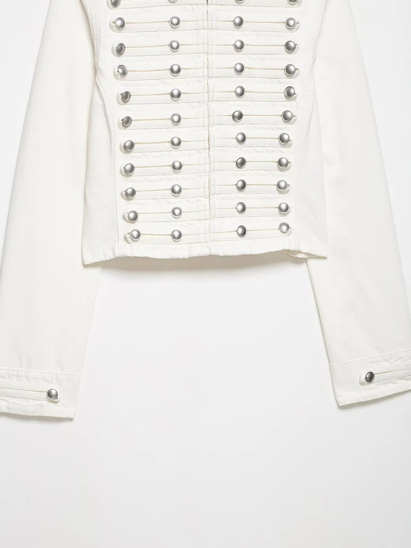 New Vintage Denim Jacket For Women Solid Round Neck Slim Fit Short Jackets 2026 Spring Lady Daily High Street Outerwears