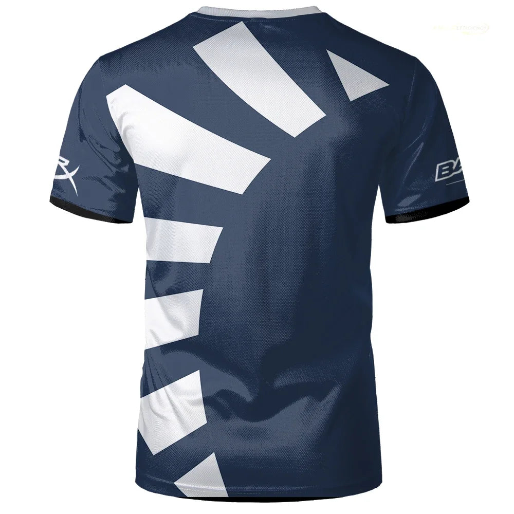 2024 New Liquid Team Men's T Shirt Esports Game Uniform 3d Print Short Sleeve T-shirts Summer Breathable Long Boys Casual Tops