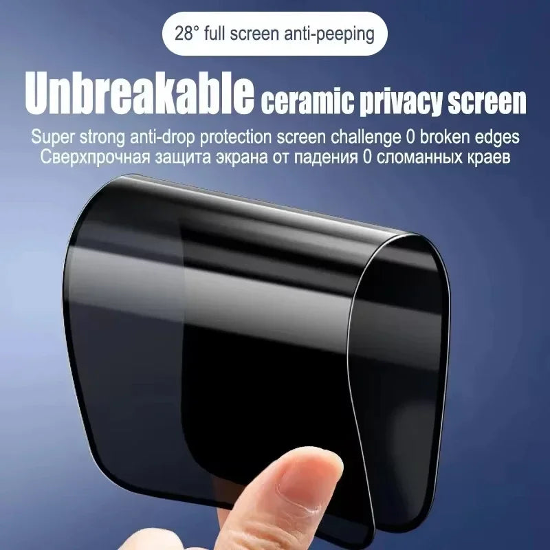 3Pcs Matte Ceramic Privacy Screen Protectors For iPhone 16e 16 Pro Max XR XS X 15 14 7 8 Plus 12 Mini 13 11 Pro Max SE2 SE3