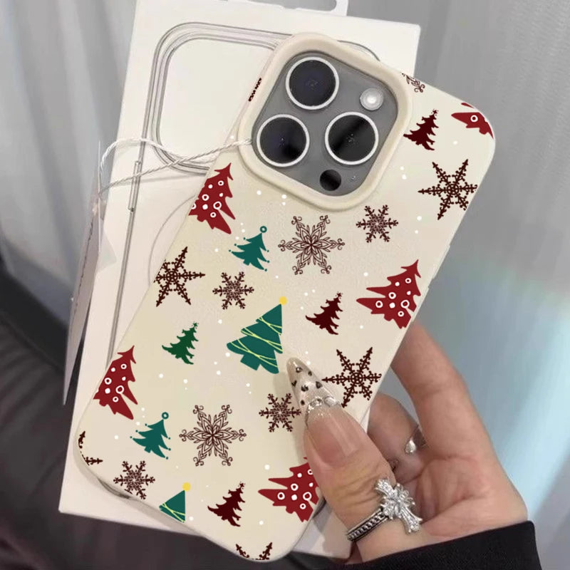 MIG & MIK STYLE™ Christmas Tree & Snowflake Shockproof Phone Case