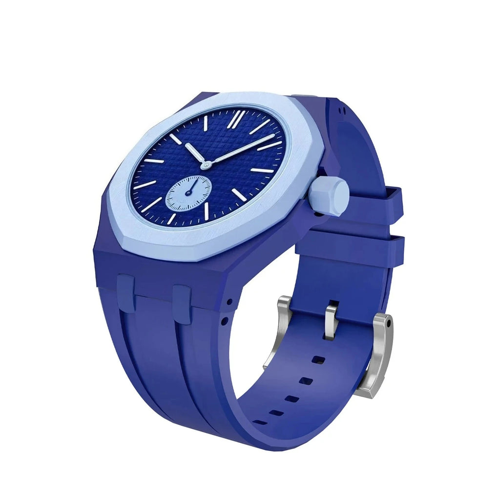 Ceramic Modification Kit For Swatch x AP Royal POP Biomaterials Watch Case Silicone Strap Pocket Changer To Wristwatch