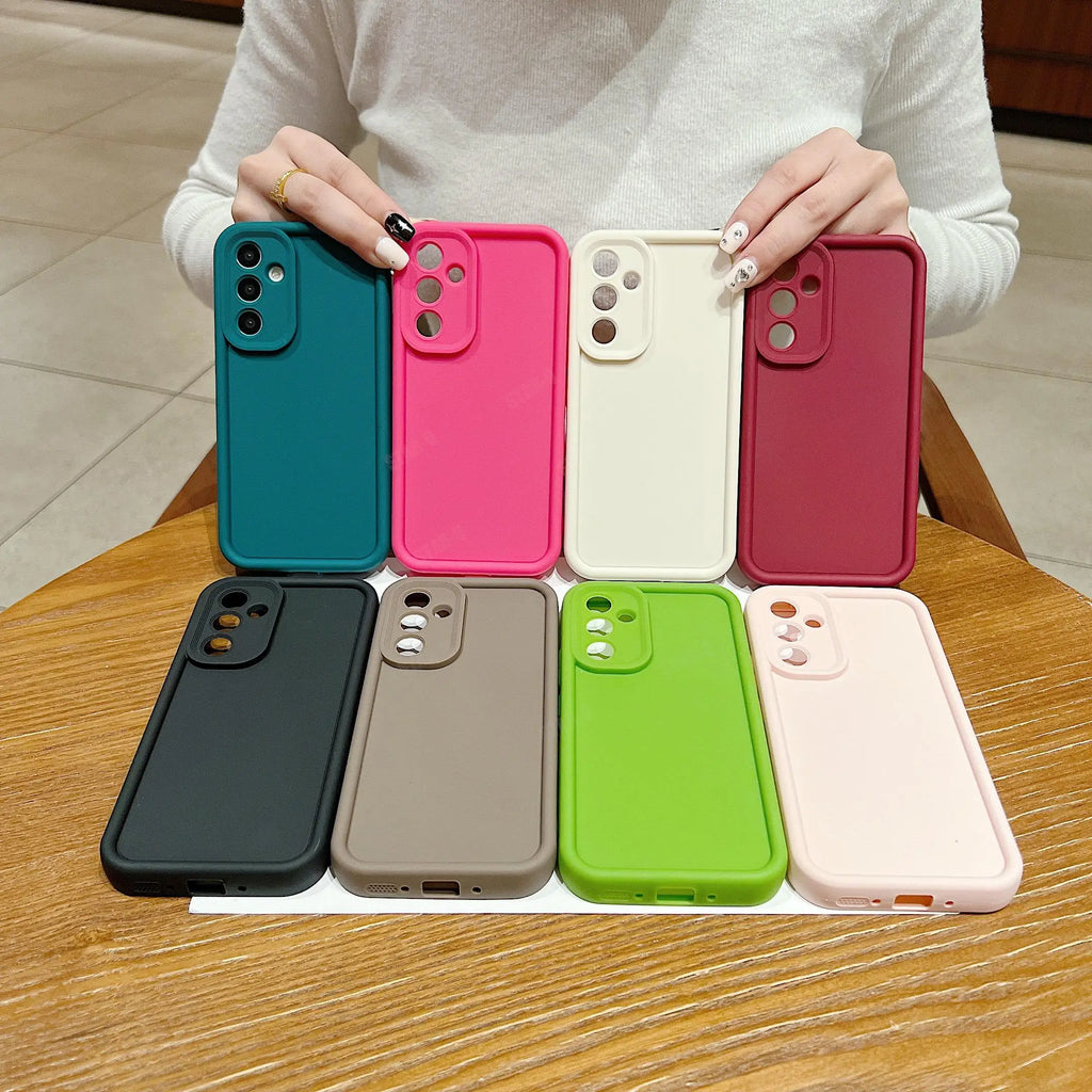For Xiaomi Mi 13 Lite 5g Matte Soft Silicone Case On Mi13 13lite Airbag Bumper Shockproof Coffee Back Cover Xiaomi13lite 2024