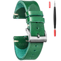 HEMSUT Leather Watch Bands Quick Release Italian Buttero Handmade Watch Strap Vintage Replacement Wrap Of 18mm 20mm 22mm