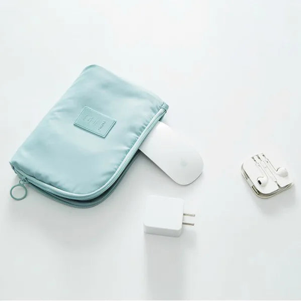 Fashion Portable Travel Storage Bag Waterproof Makeup Kit Mobile Bag Multi-Function Digital Devices Gadget Data Cable Organizer