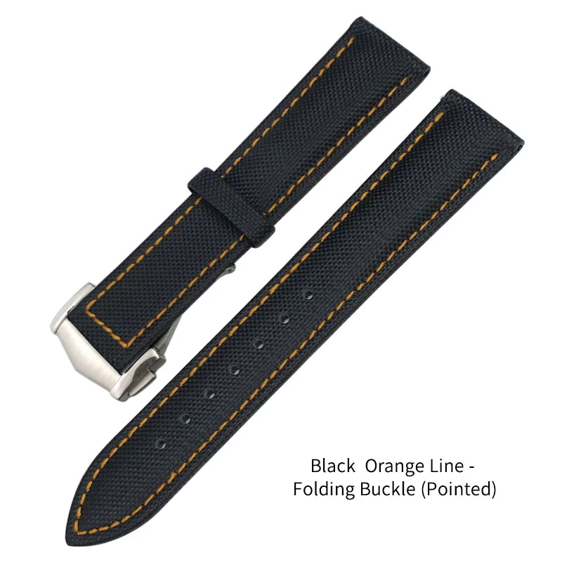 19mm 20mm  21mm 22mm Nylon Watchband For Omega Planet Ocean Seamaster 300 Speedmaster Fabric Leather SEIKO Canvas Watch Strap