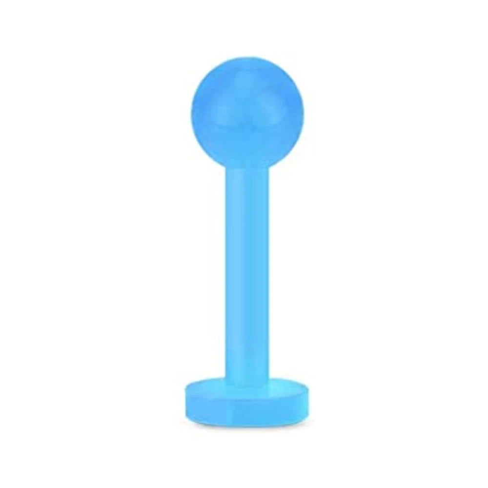 16G Bioflex Acrylic Curved Barbell Horseshoe Lip Eyebrow Rings Piercing Retainer Plastic Flexible Nose Septum Belly Piercing