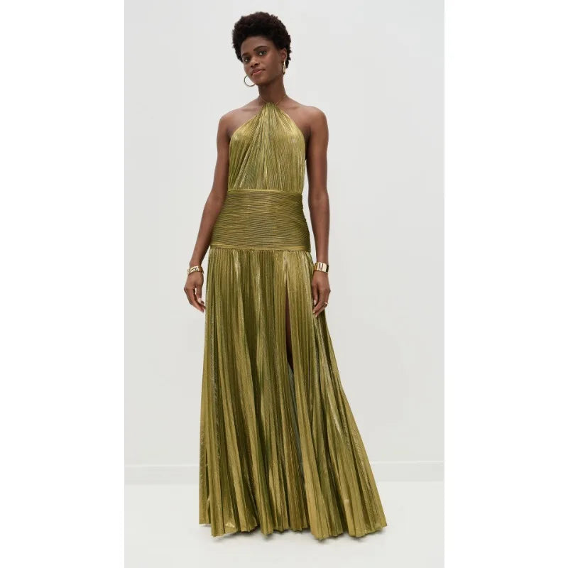 Luxury Off-Shoulder Halter Corset Gown