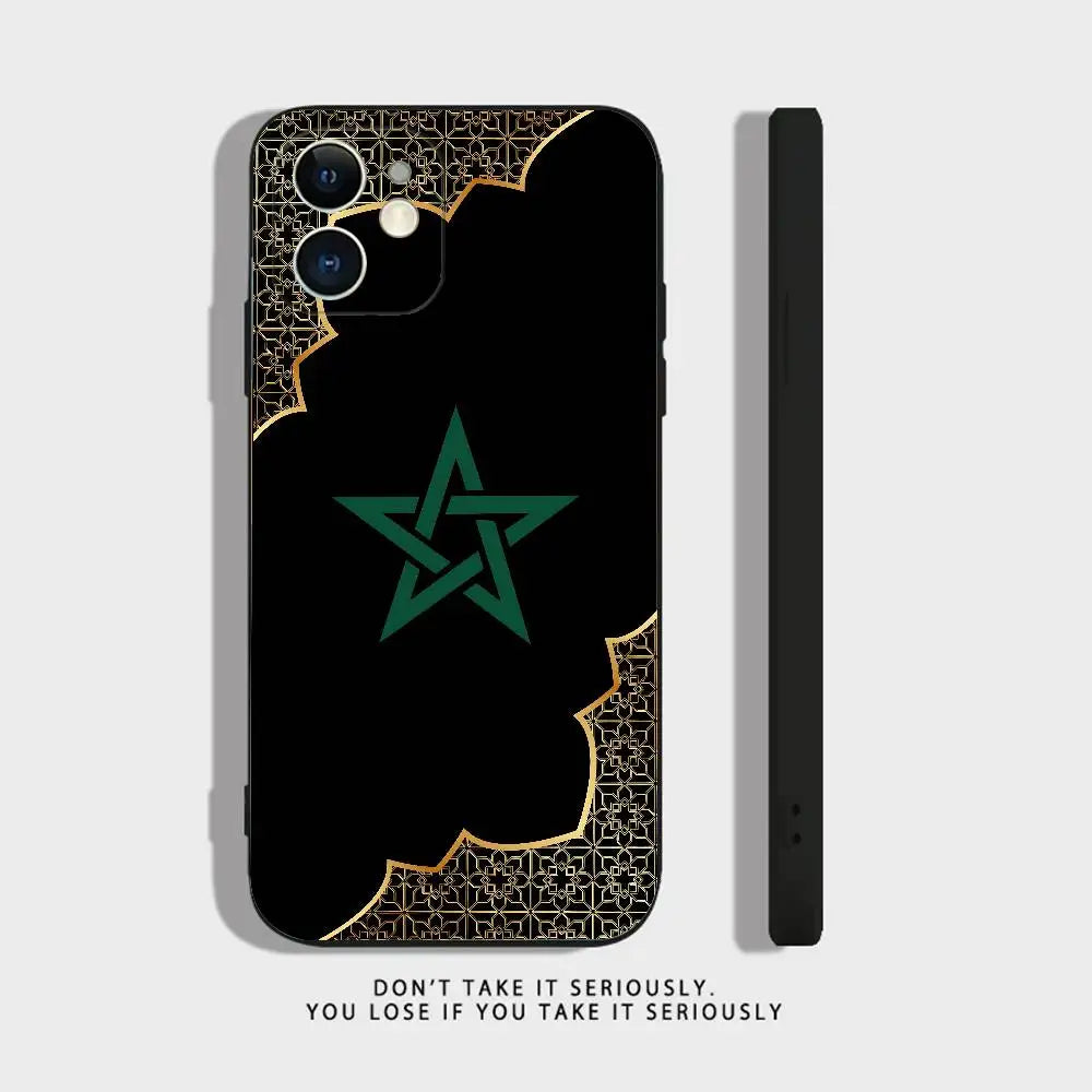 MIG & MIK STYLE™ Morocco Flag Soft TPU Shockproof Phone Case