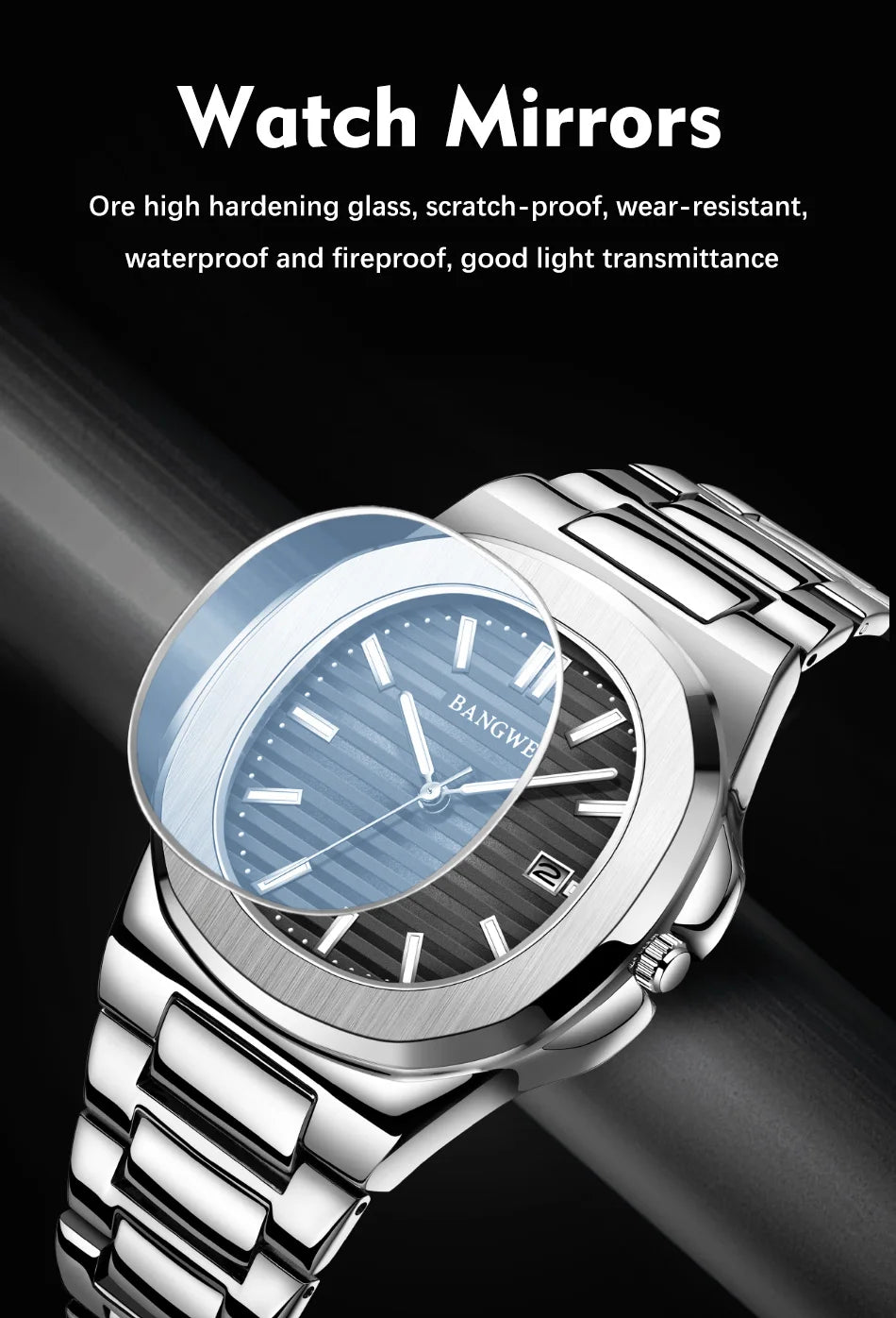 2026 New LIGE Luxury Watch Men Business Waterproof Male Clock Luminous Date Stainless Steel Square Quartz Men Watch Reloj Hombre