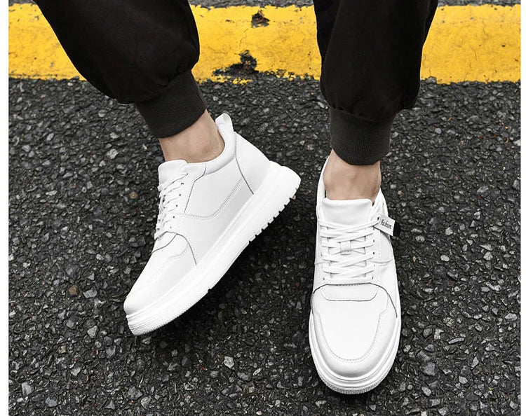 Men Elevator Height Increase Shoes Sneakers Shoes for Men 10cm Sports Casual Invisible Inner Heightening 8cm White Shoes