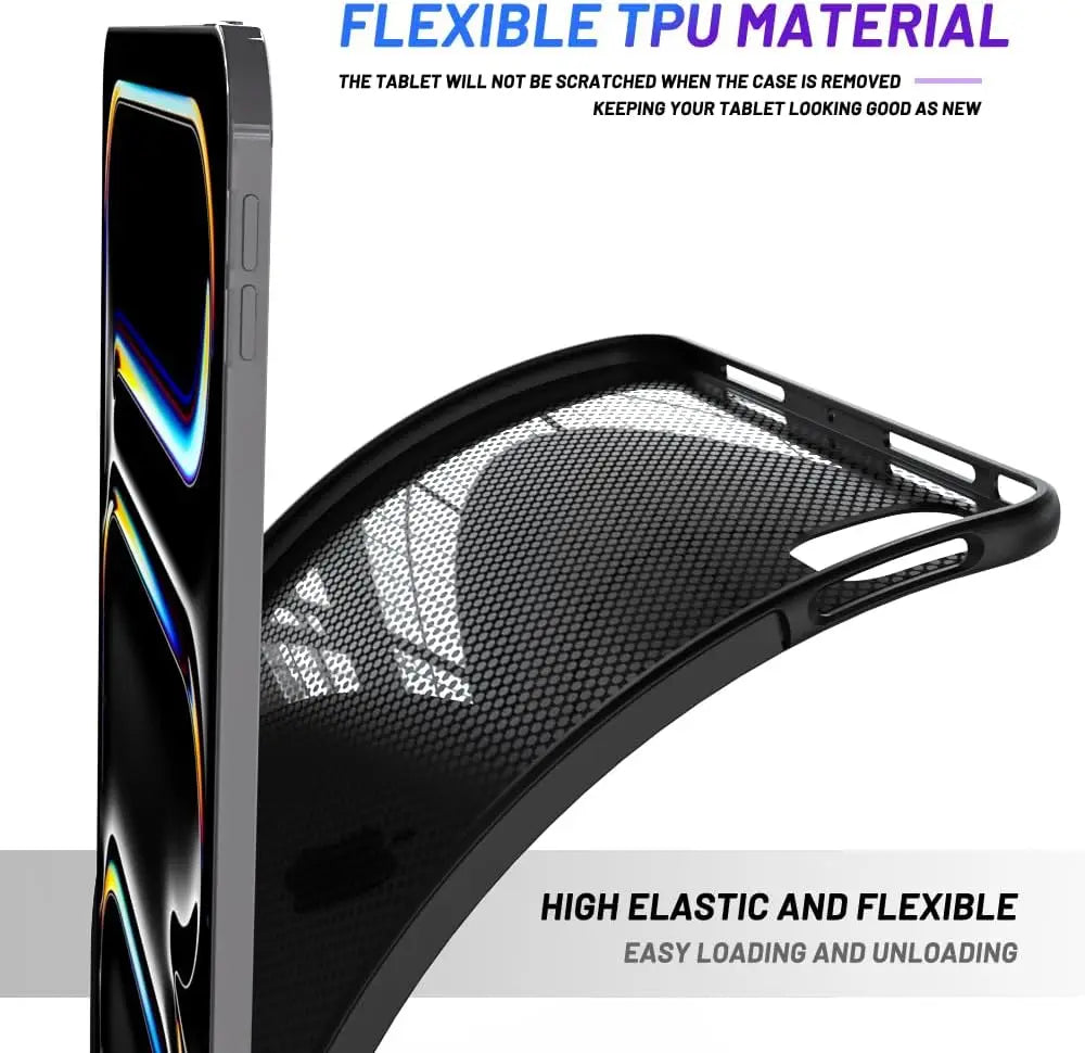 Tablet Case for Xiaomi Pad 7 11.2" 2024 Funda Black Soft TPU Silicone Shockproof Cover For Xiaomi Pad 7 Pro 11.2" 2024 Shell