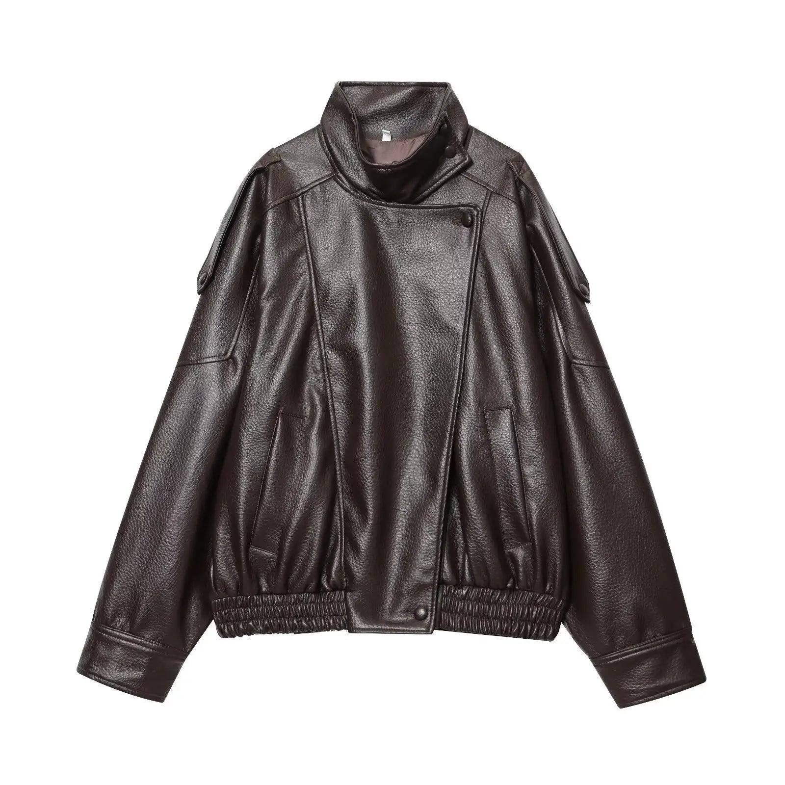 MIG & MIK STYLE™ Women's Faux Leather Moto Jacket
