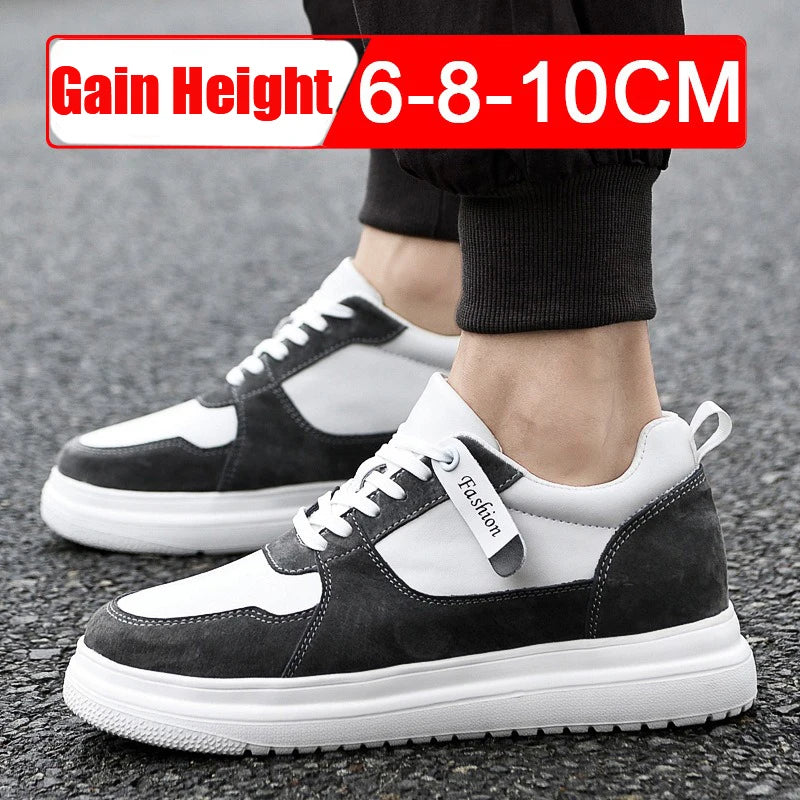Men Elevator Height Increase Shoes Sneakers Shoes for Men 10cm Sports Casual Invisible Inner Heightening 8cm White Shoes