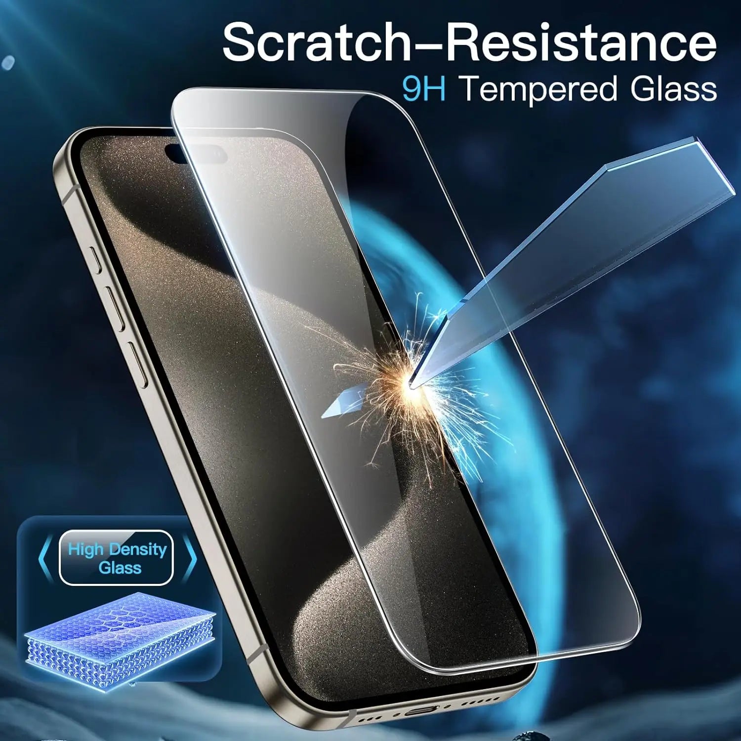 For iPhone 15 Pro Max Tempered Glass