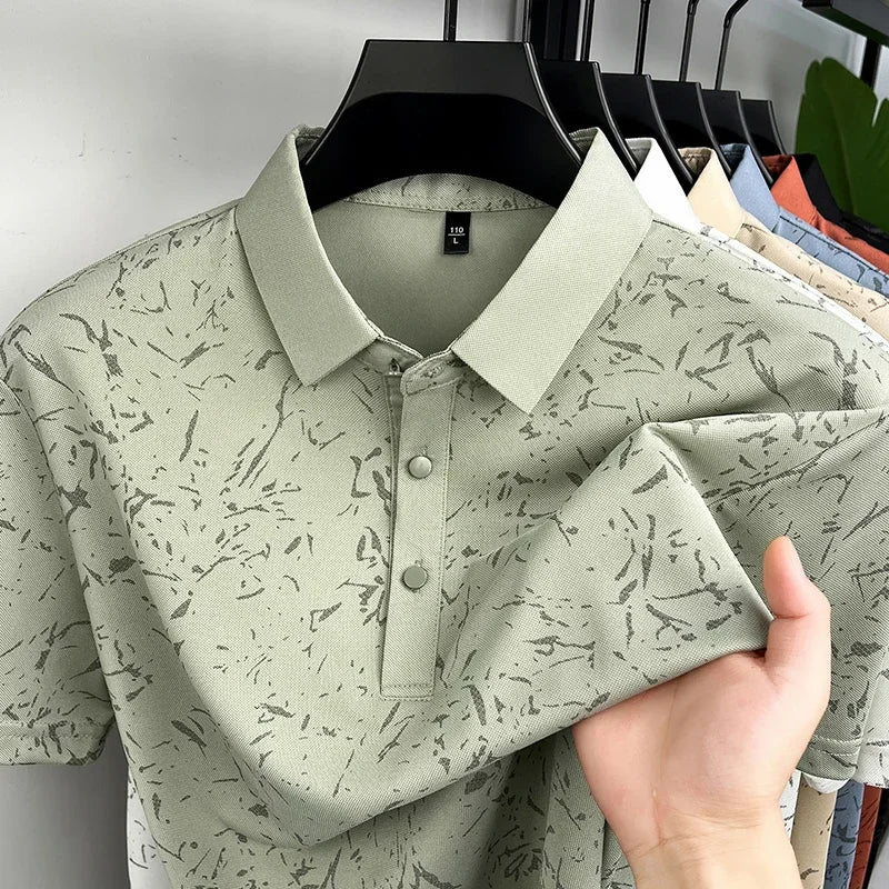 MIG & MIK STYLE™ Abstract Gradient Polo Shirt