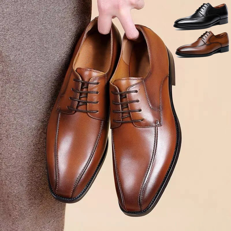 High Quality Handmade Oxford Dress Shoes Men PU Leather Suit Shoes Footwear Wedding Formal Italian Shoes Hot 2026 New