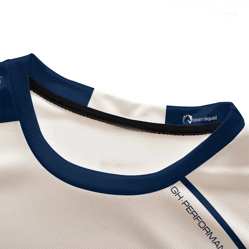 2024 New Liquid Team Men's T Shirt Esports Game Uniform 3d Print Short Sleeve T-shirts Summer Breathable Long Boys Casual Tops