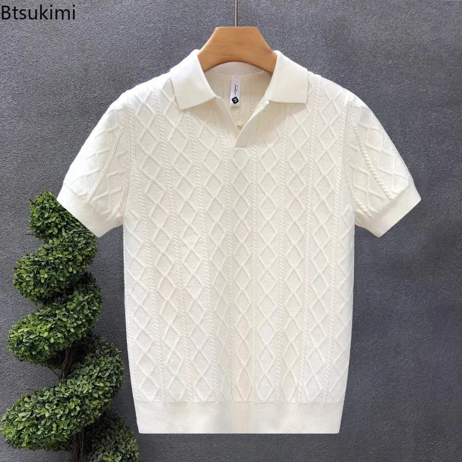 MIG & MIK STYLE™ Men's Executive Knit Polo Sweater