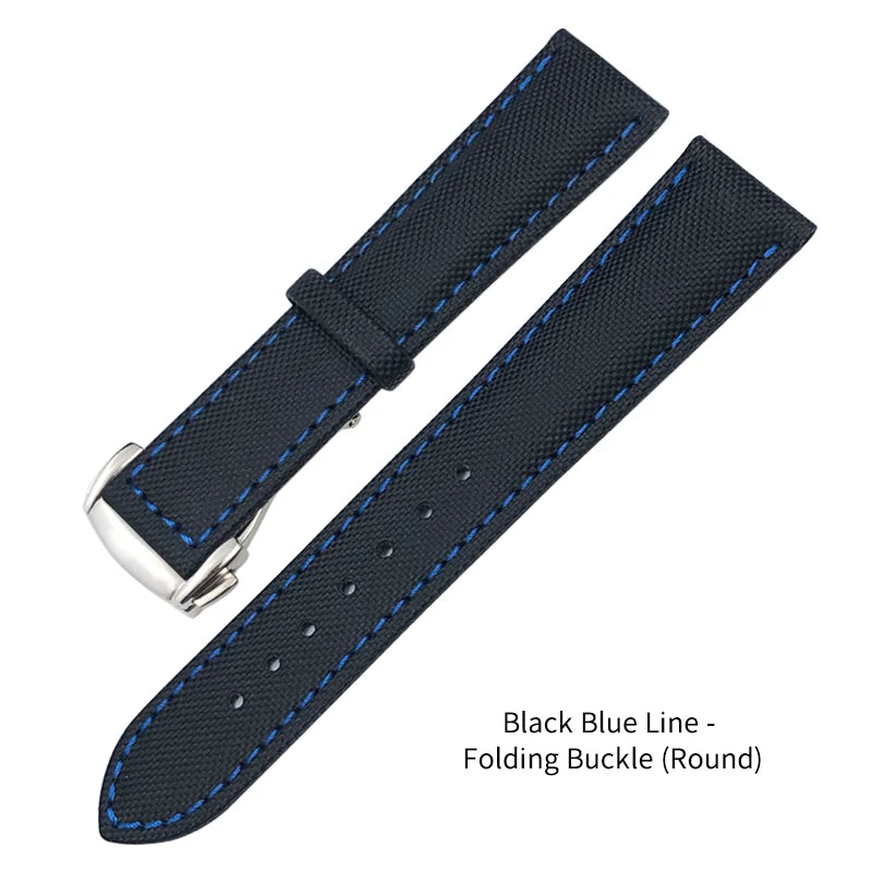19mm 20mm  21mm 22mm Nylon Watchband For Omega Planet Ocean Seamaster 300 Speedmaster Fabric Leather SEIKO Canvas Watch Strap