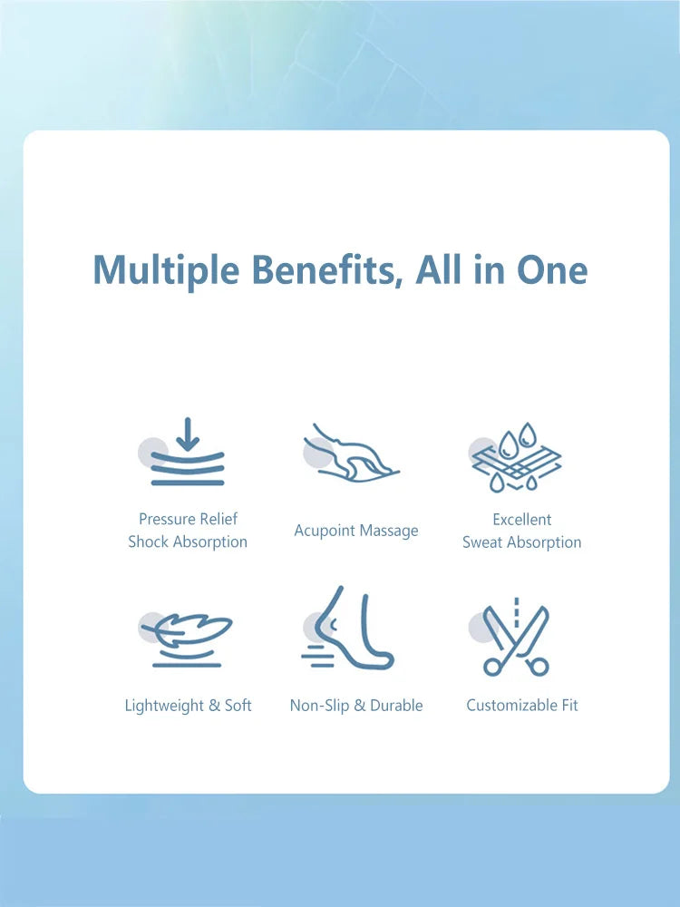 Latex Sport Insoles Soft High Elasticity Shoe Pads Orthotic Breathable Deodorant Shock Absorption Cushion Arch Support Insole
