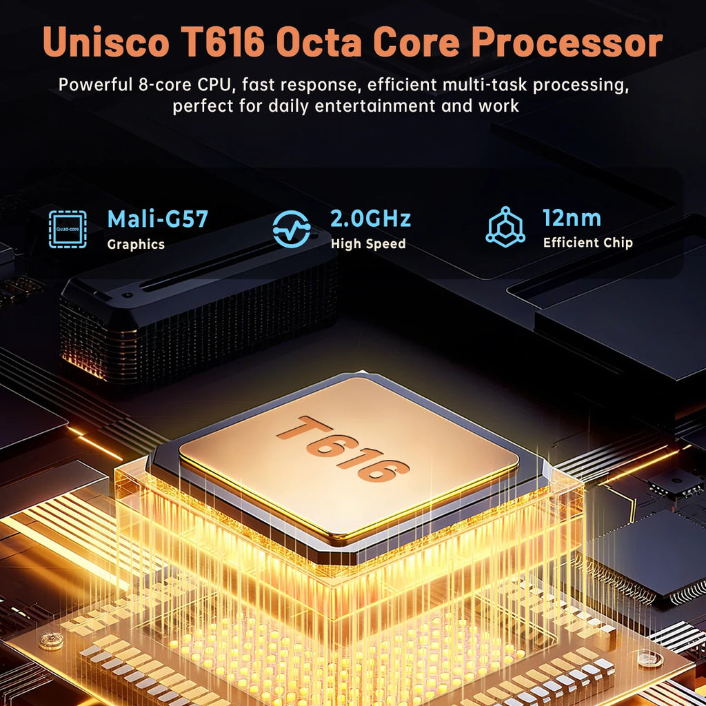 ANRY 4G LTE Android 16 Tablet 8.68" 1340X800 HD Incell 16GB RAM 64GB ROM 2TB Expand Octa Core T616 5000mAh 90Hz Bluetooth 5.0