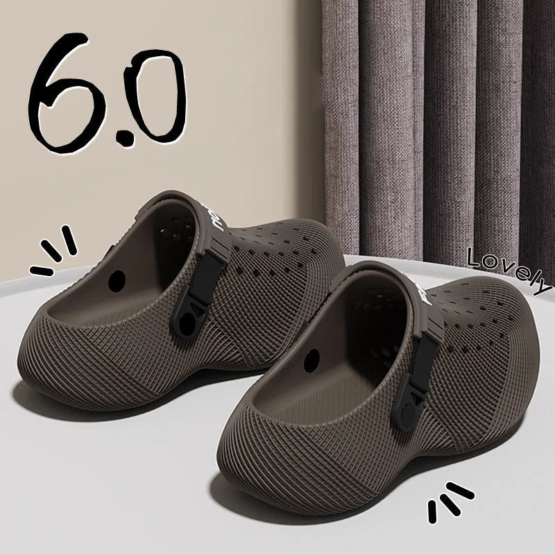 3D Design Chunky Platform Sandals Men 2026 Summer Slip On Non Slip Sport Sandals Men Outdoor Thick Bottom Eva Slippers Beach