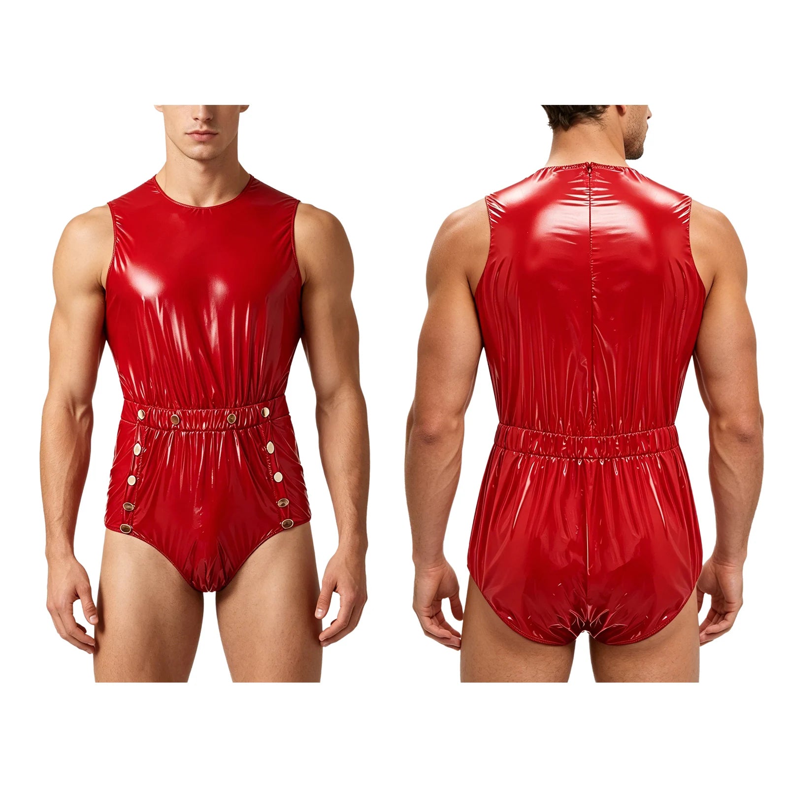 Women Men Waterproof Adaptive Bodysuit Elderly Bedridden Leak-proof Incontinence Diaper Cover Easy-to Wear Rompers Swimsuit