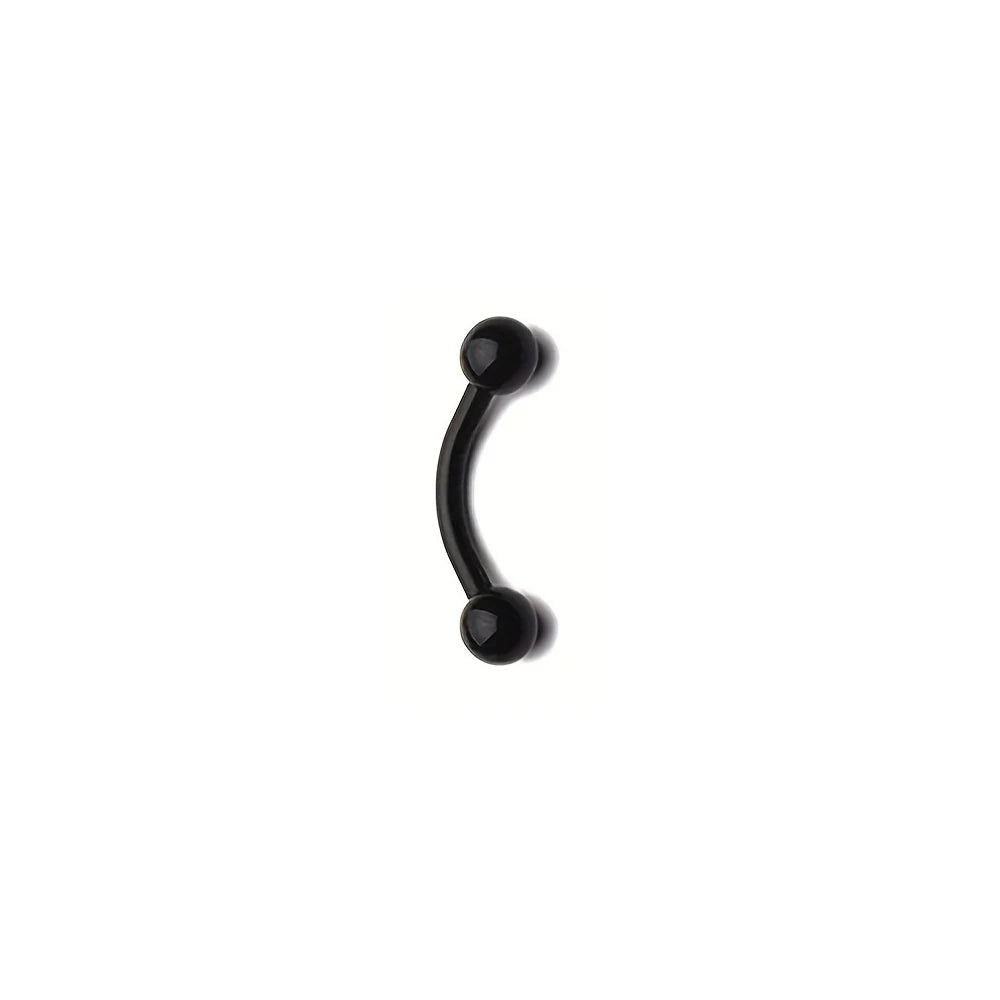16G Bioflex Acrylic Curved Barbell Horseshoe Lip Eyebrow Rings Piercing Retainer Plastic Flexible Nose Septum Belly Piercing