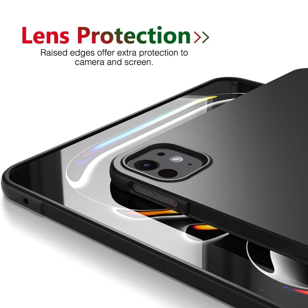 Silicone Tablet Case For Xiaomi Pad 5 6 7 Pro 2024 11.2" 11 Redmi Pad SE Pro 12.1 8.7 10.61 Flexible Soft TPU Black Back Cover