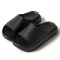 Comwarm Women Platform Slippers Soft EVA Thick Sole Sandals Fashion High Bottom Flat Heel Slippers Non-slip Casual House Slides