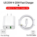 35w PD Fast Charger for iPhone 13 Pro 14 Plus 11 12 mini XS Max XR X for iPad Air Quick Charging Cable C-C Power Adapter