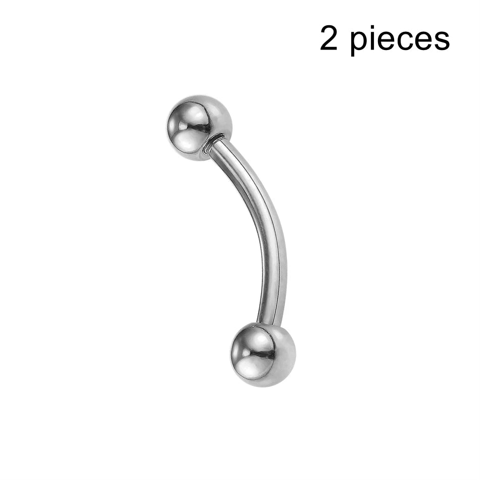 Gold Titanium Piercing Jewelry Set — MIG & MIK STYLE™