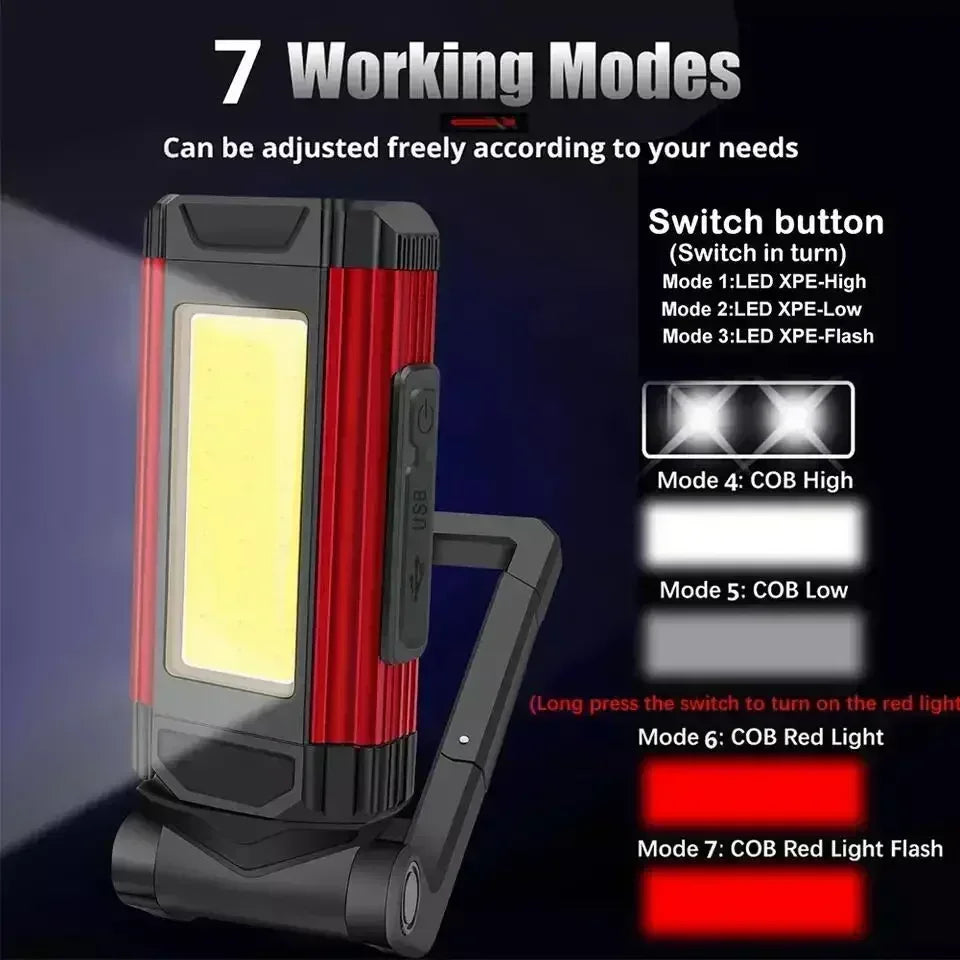 MIG & MIK STYLE™ Rechargeable Magnetic COB Work Light