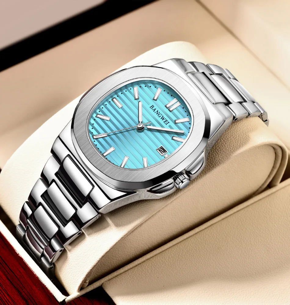 2026 New LIGE Luxury Watch Men Business Waterproof Male Clock Luminous Date Stainless Steel Square Quartz Men Watch Reloj Hombre