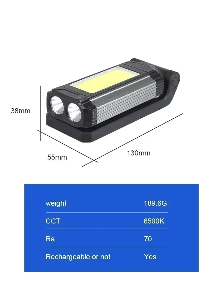 MIG & MIK STYLE™ Rechargeable Magnetic COB Work Light