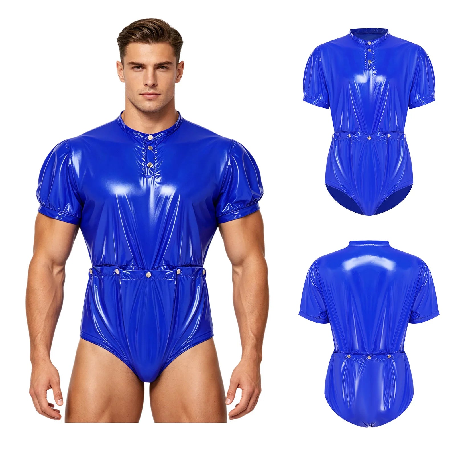 Women Men Waterproof Adaptive Bodysuit Elderly Bedridden Leak-proof Incontinence Diaper Cover Easy-to Wear Rompers Swimsuit