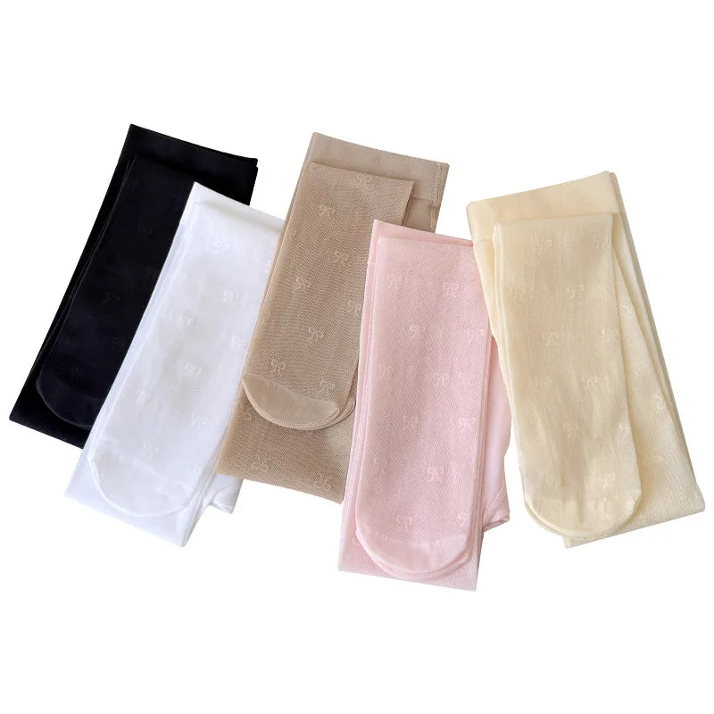 Spring Summer Thin Silk Pantyhose Girls Fashion Solid Color Series Ballet Tights Children Breathable Dance Leggings Stocking