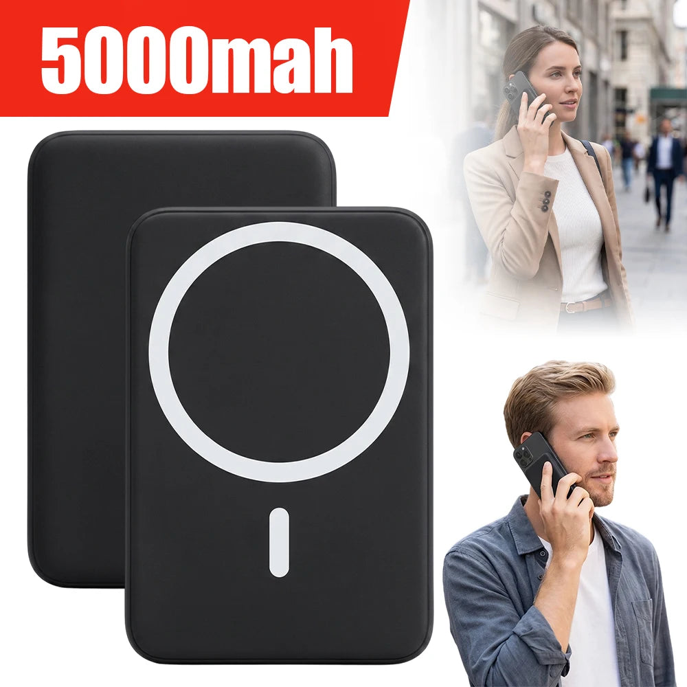 MIG & MIK STYLE™ 5,000mAh Magnetic Wireless Power Bank