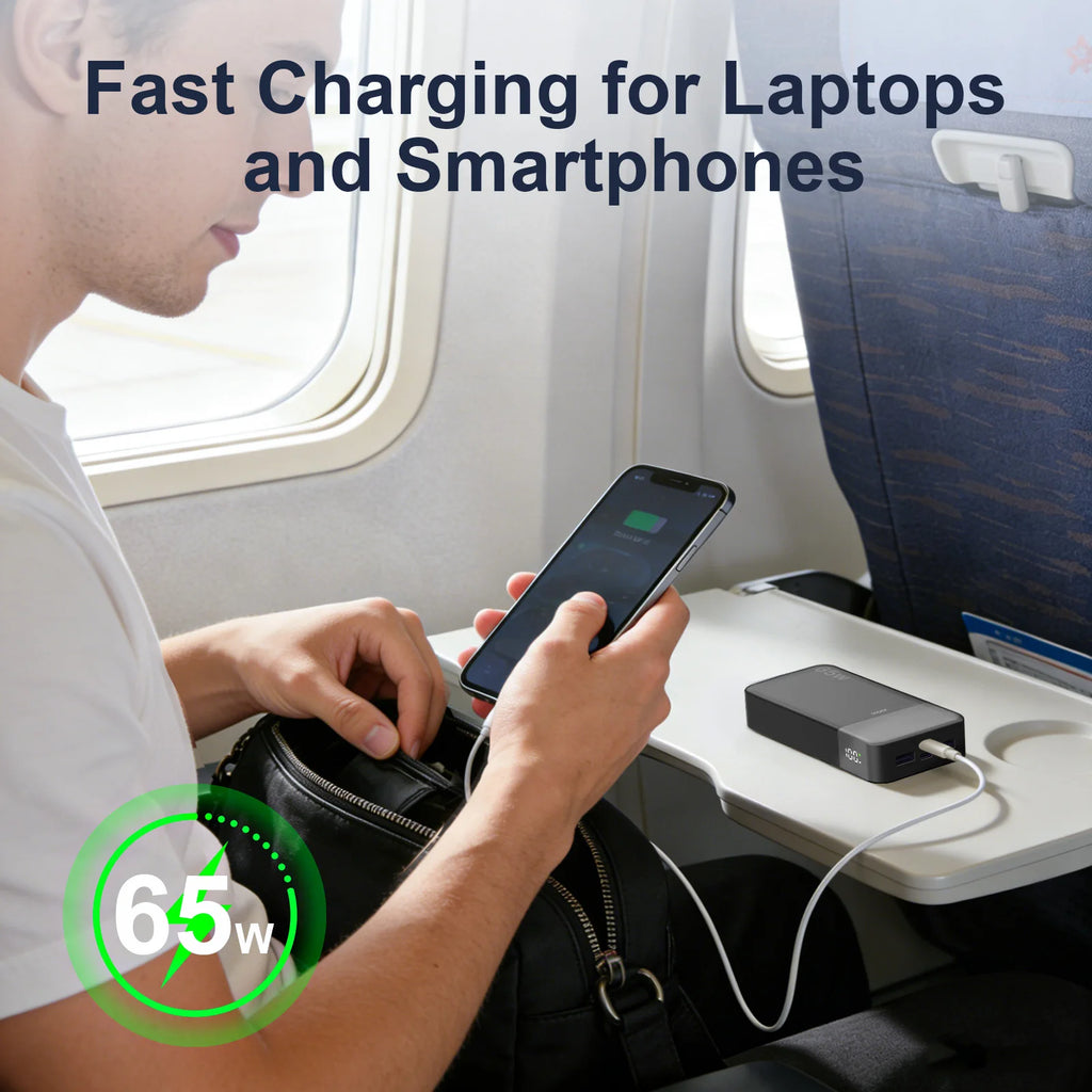 MIG & MIK STYLE™ JUOVI 65W 20,000mAh Fast Charging Power Bank