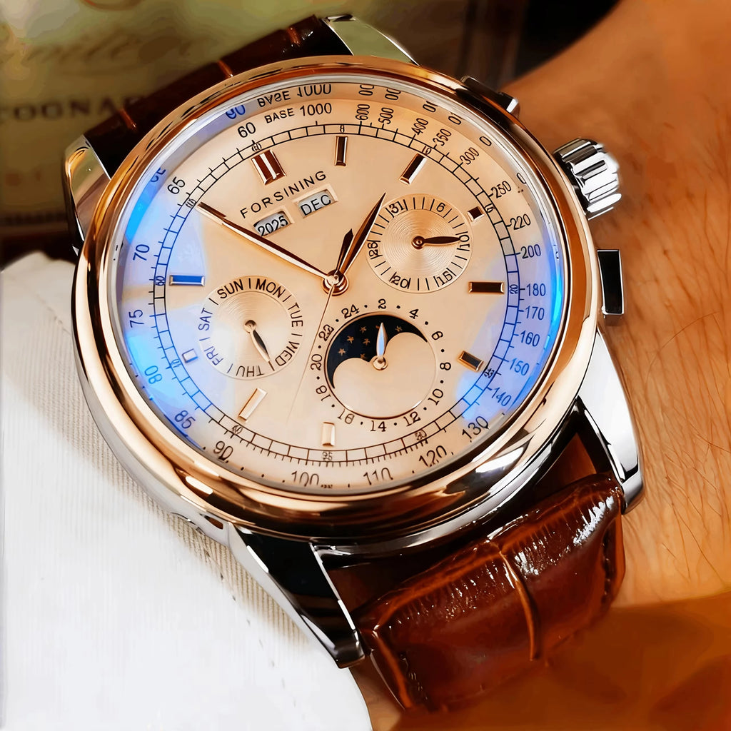 MIG & MIK STYLE™ Retro Moon Phase Automatic Watch