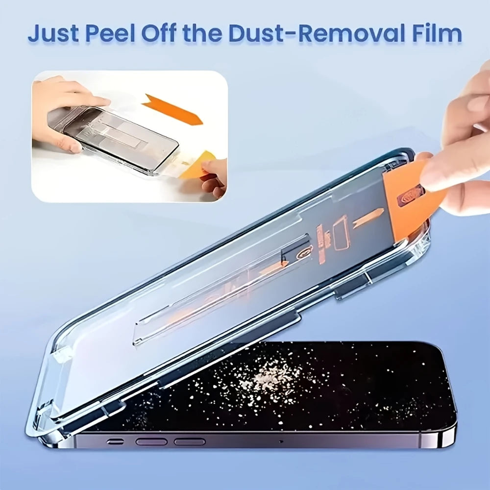 3Pcs Privacy Tempered Glass Screen Protector for iPhone 17 Pro Max 17 16 15 Pro Dust-Free Installation Anti-Spy Protectors