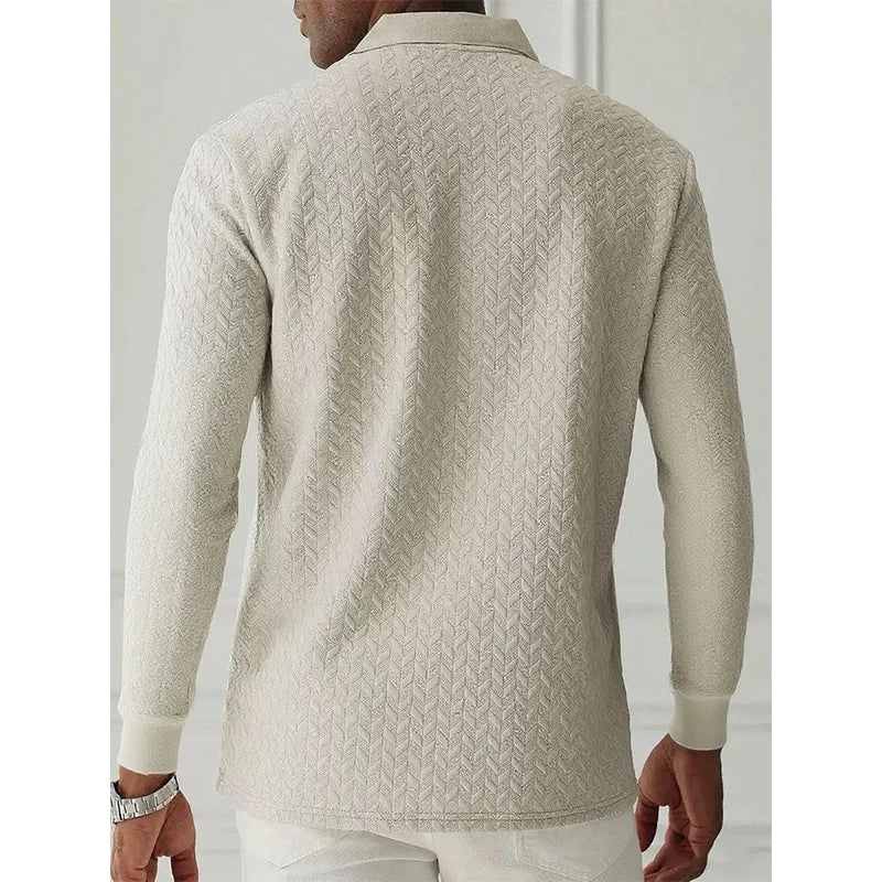 MIG & MIK STYLE™ Executive Long Sleeve Polo Shirt