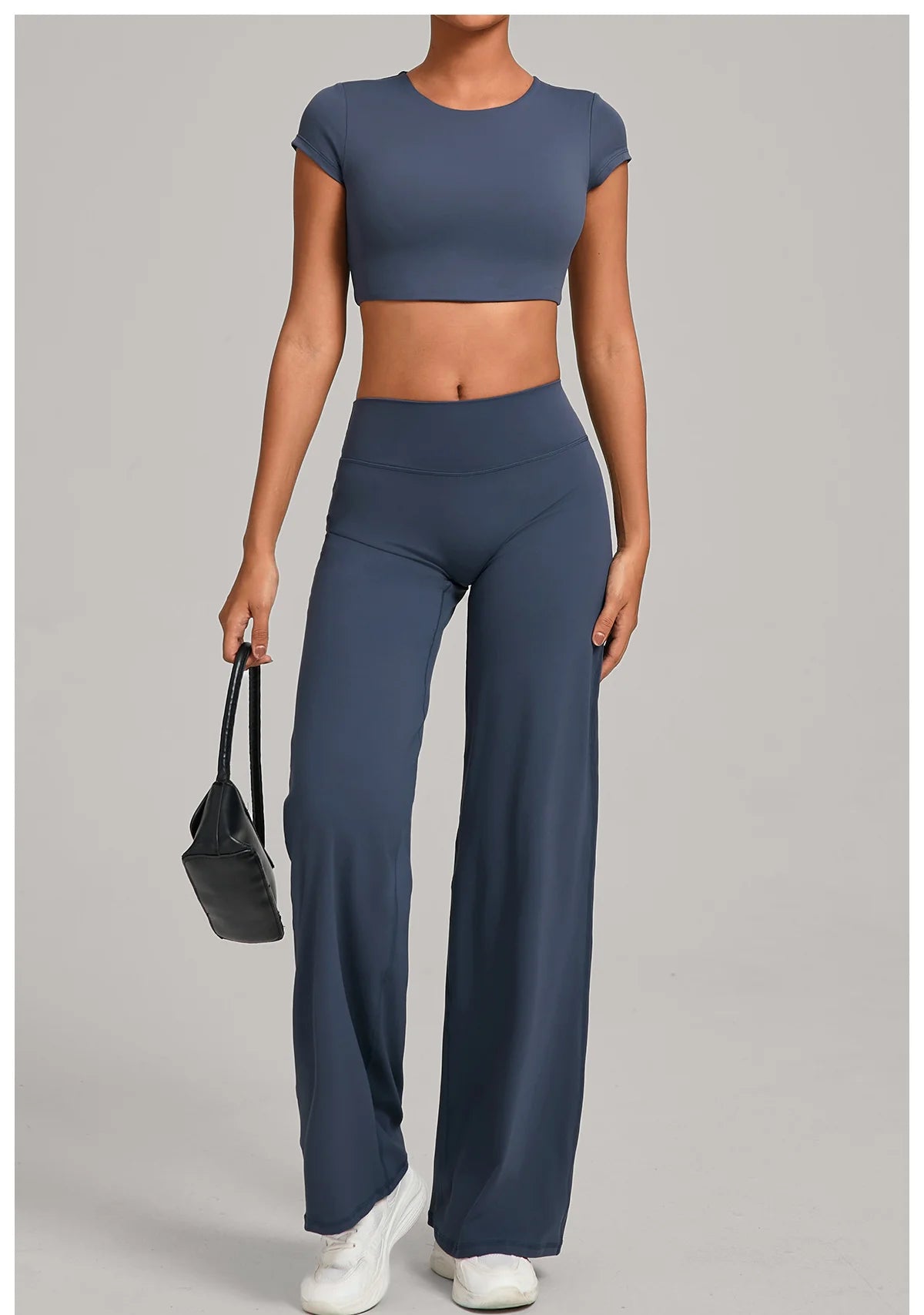 2PCS Yoga Set Women Tracksuit Workout Set Gym Clothes Push Up Fitness Short Sleeves Running Sportwear Sport Outfit Leggings Suit