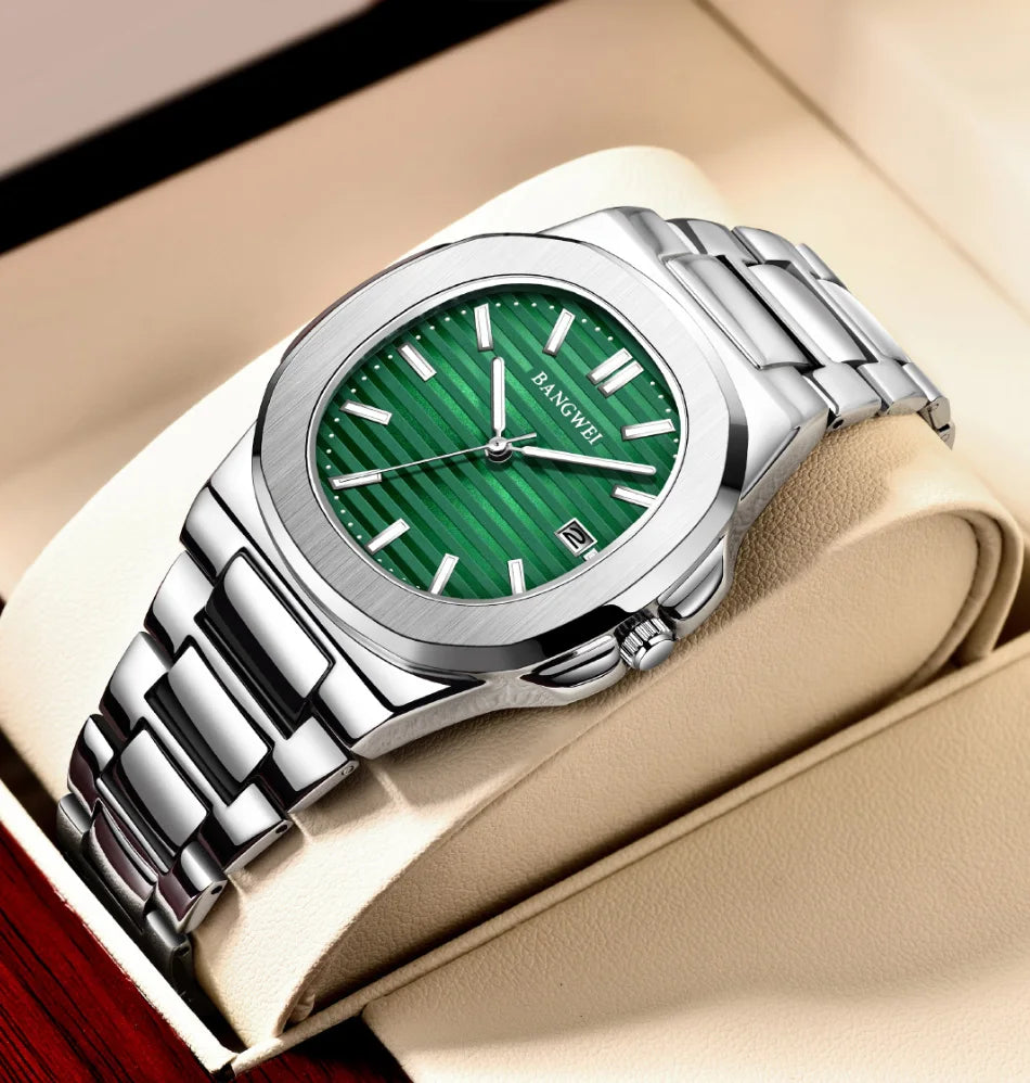2026 New LIGE Luxury Watch Men Business Waterproof Male Clock Luminous Date Stainless Steel Square Quartz Men Watch Reloj Hombre