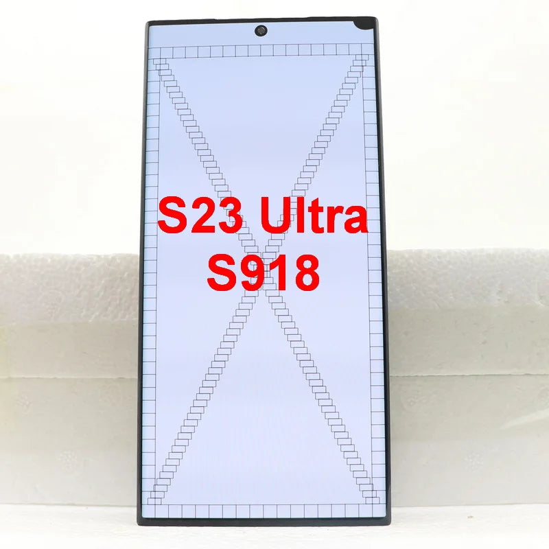 For Samsung Galaxy S23 Ultra 5G AMOLED LCD S918 S918B/DS S918U S918F Lcd Display Digital Touch Screen  Assembly With Defect Dot