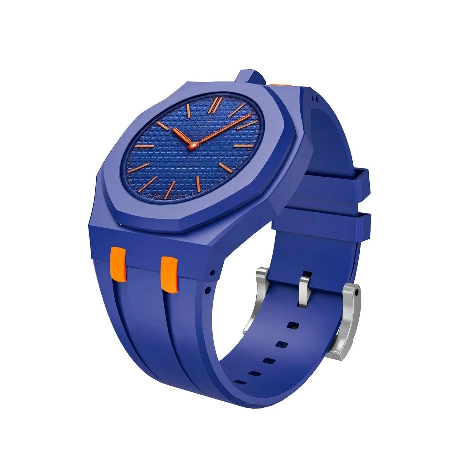 Ceramic Modification Kit For Swatch x AP Royal POP Biomaterials Watch Case Silicone Strap Pocket Changer To Wristwatch