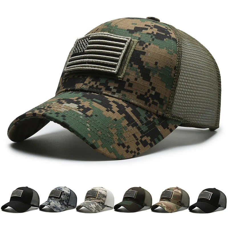 MIG & MIK STYLE™ Tactical American Flag Camouflage Baseball Cap